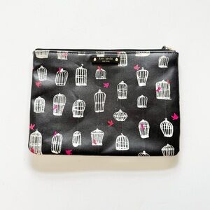 Kate Spade Bird Cage Zipper Pouch Clutch